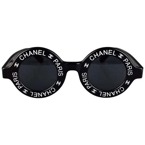 chanel paris logo round sunglasses buy|authentic chanel sunglasses.